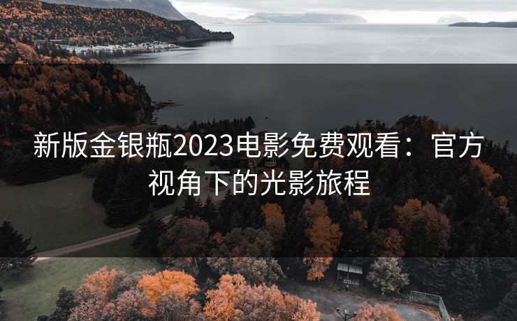 新版金银瓶2023电影免费观看:官方视角下的光影旅程 新版金银瓶2023电影免费观看:官方视角下的光影旅程